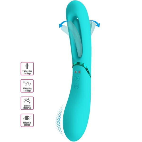 Imagen del artículo erótico ROMANCE - LEXIE VIBRADOR PUNTO G 7 VIBRACIONES AZUL de ROMANCE en la sección JUGUETES BIENESTAR |Vibradores|Vibradores Punto G de Millenial Sexshop.