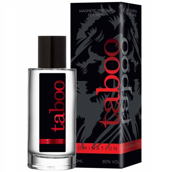 Imagen del artículo erótico RUF - TABOO DOMINATION PERFUME CON FEROMONAS PARA ÉL 50ML de RUF en la sección DROGUERÍA |Perfumes de Millenial Sexshop.