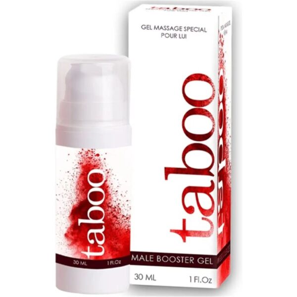 Imagen del artículo erótico RUF - TABOO MALE BOOSTER GEL PARA LA ERECCIÓN 30 ML de RUF en la sección DROGUERÍA |Estimulantes para Ellos|Aumento Erección de Millenial Sexshop.