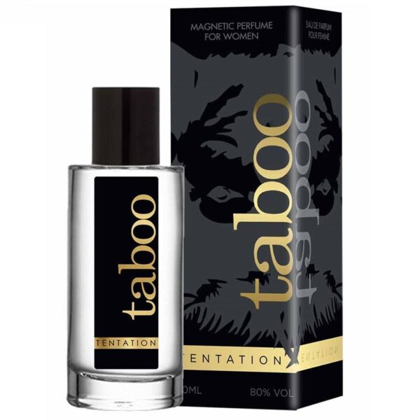Imagen del artículo erótico RUF - TABOO TENTATION PERFUME CON FEROMONAS PARA ELLA 50ML de RUF en la sección DROGUERÍA |Perfumes de Millenial Sexshop.