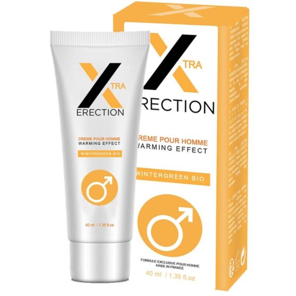 Imagen del artículo erótico RUF - X ERECTION CREMA ERECCION EFECTO CALOR 40 ML de RUF en la sección DROGUERÍA |Estimulantes para Ellos|Aumento Erección de Millenial Sexshop.