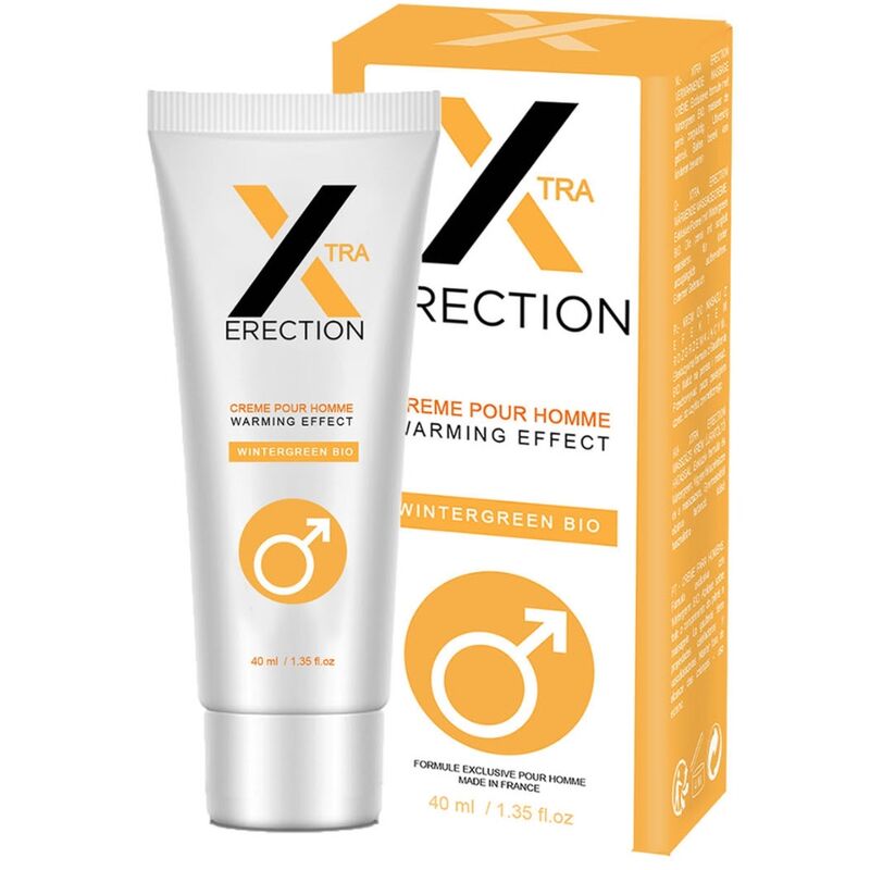 Imagen del artículo erótico RUF - X ERECTION CREMA ERECCION EFECTO CALOR 40 ML de RUF en la sección DROGUERÍA |Estimulantes para Ellos|Aumento Erección de Millenial Sexshop.