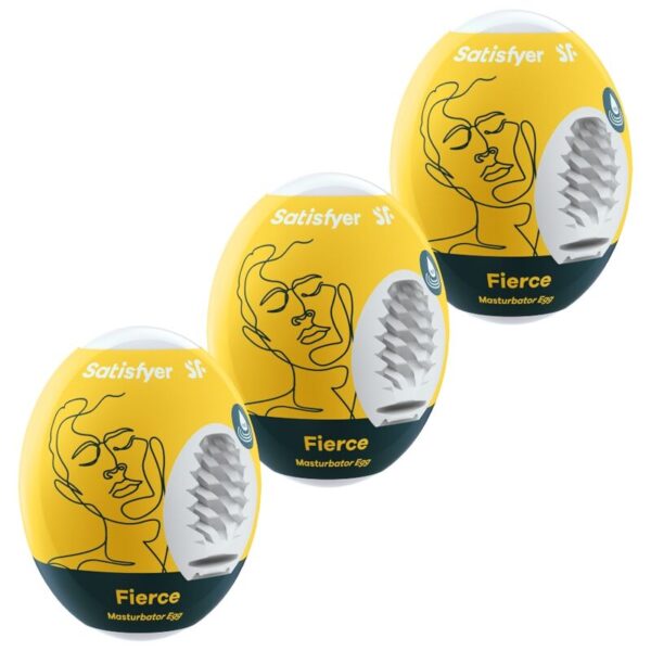 Imagen del artículo erótico SATISFYER - 3 HUEVOS MASTURBADORES FIERCE de SATISFYER EGGS en la sección JUGUETES BIENESTAR |Kits juguetes sexuales de Millenial Sexshop.