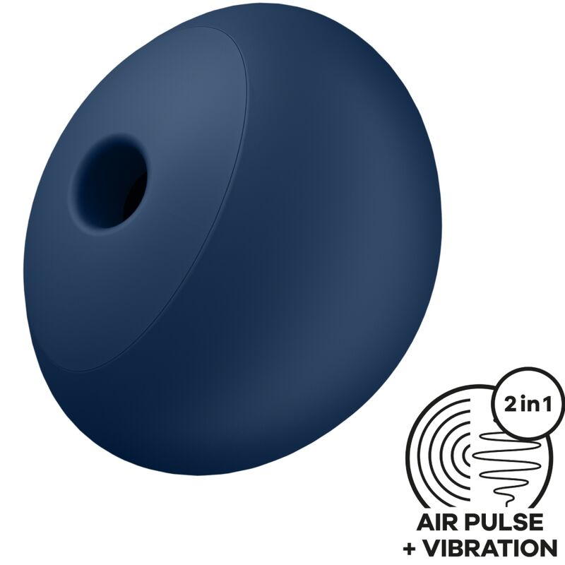 Imagen del artículo erótico SATISFYER - AIR POWER 4 ESTIMULADOR & VIBRADOR 12 VIBRACIONES AZUL de SATISFYER AIR PULSE en la sección JUGUETES BIENESTAR |Juguetes para Mujeres|Estimuladores|Succionadores con vibración de Millenial Sexshop.