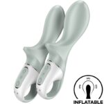 Imagen del artículo erótico SATISFYER - AIR PUMP BOOTY 3 VIBRADOR ANAL INFLABLE VERDE GRIS de SATISFYER VIBRATOR en la sección JUGUETES BIENESTAR |Vibradores de Millenial Sexshop.