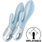 Imagen del artículo erótico SATISFYER - AIR PUMP BUNNY 1 VIBRADOR INFLABLE RABBIT AZUL de SATISFYER VIBRATOR en la sección JUGUETES BIENESTAR |Vibradores|Vibradores Rabbit de Millenial Sexshop.