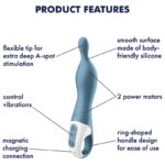 SATISFYER - AMAZING 1 VIBRADOR PUNTO A AZUL - Imagen 4