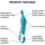 SATISFYER - AMAZING 2 VIBRADOR PUNTO A TURQUESA - Imagen 4