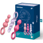 SATISFYER - ANAL PLUGS SET 3 PCS TRICOLOR - Imagen 2