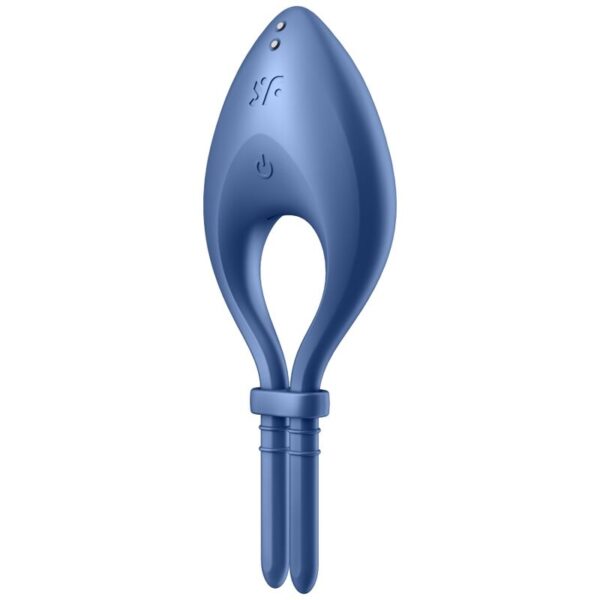 Imagen del artículo erótico SATISFYER - BULLSEYE ANILLO VIBRADOR APP AZUL de SATISFYER RING en la sección JUGUETES BIENESTAR |Juguetes para Hombres|Accesorios para el pene|Anillos Pene|Anillos con Vibración de Millenial Sexshop.