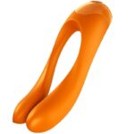 Imagen del artículo erótico SATISFYER - CANDY CANE VIBRADOR DEDO NARANJA de SATISFYER VIBRATOR en la sección JUGUETES BIENESTAR |Juguetes para Mujeres|Estimuladores|Para Clítoris de Millenial Sexshop.
