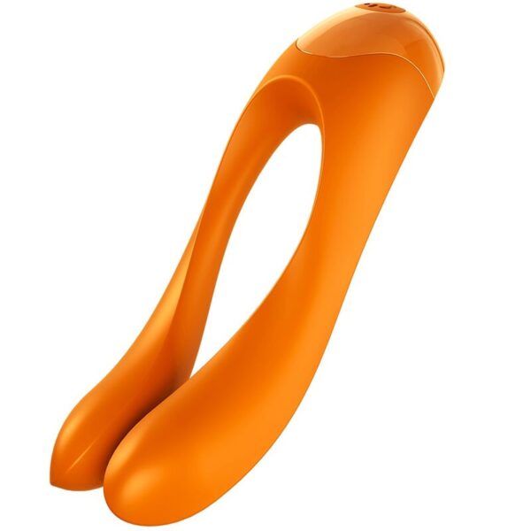 Imagen del artículo erótico SATISFYER - CANDY CANE VIBRADOR DEDO NARANJA de SATISFYER VIBRATOR en la sección JUGUETES BIENESTAR |Juguetes para Mujeres|Estimuladores|Para Clítoris de Millenial Sexshop.