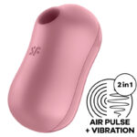 Imagen del artículo erótico SATISFYER - COTTON CANDY ESTIMULADOR Y VIBRADOR ROSA de SATISFYER AIR PULSE en la sección JUGUETES BIENESTAR |Juguetes para Mujeres|Estimuladores|Succionadores sin vibración de Millenial Sexshop.