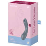 SATISFYER - CURVE TRINITY 1 AIR PULSE VIBRATION GRIS - Imagen 10