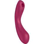 SATISFYER - CURVE TRINITY 1 AIR PULSE VIBRATION ROJO - Imagen 2