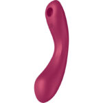 SATISFYER - CURVE TRINITY 1 AIR PULSE VIBRATION ROJO - Imagen 3