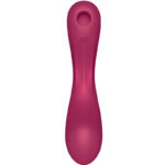SATISFYER - CURVE TRINITY 1 AIR PULSE VIBRATION ROJO - Imagen 4