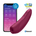 Imagen del artículo erótico SATISFYER - CURVY 1 + ROJO ROSADO de SATISFYER CONNECT en la sección JUGUETES BIENESTAR |Vibradores|Vibradores con APP de Millenial Sexshop.