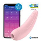 Imagen del artículo erótico SATISFYER - CURVY 2 + ROSA de SATISFYER CONNECT en la sección JUGUETES BIENESTAR |Vibradores|Vibradores con APP de Millenial Sexshop.