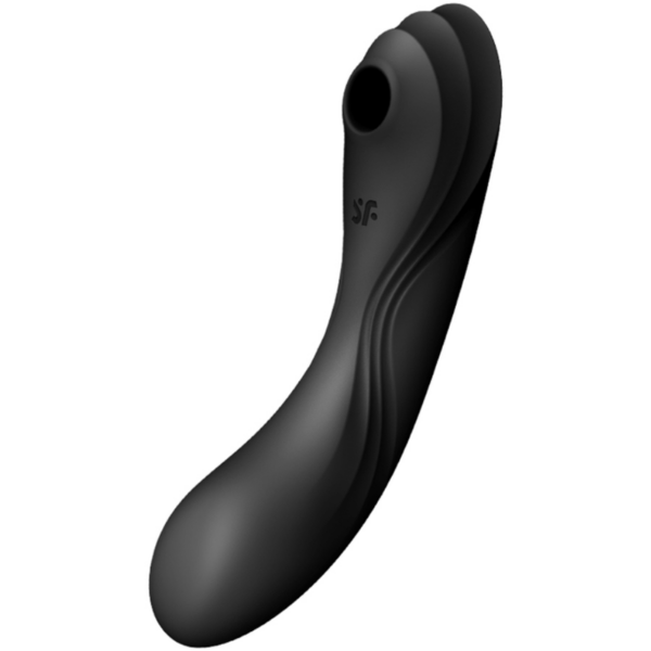 Imagen del artículo erótico SATISFYER - CURVY TRINITY 4 ESTIMULADOR Y VIBRADOR NEGRO de SATISFYER AIR PULSE en la sección JUGUETES BIENESTAR |Juguetes para Mujeres|Estimuladores|Succionadores sin vibración de Millenial Sexshop.