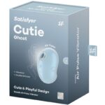SATISFYER - CUTIE GHOST VIBRADOR LAY-ON AZUL CLARO - Imagen 5