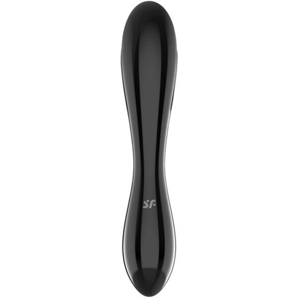 Imagen del artículo erótico SATISFYER - DAZZLING CRYSTAL NEGRO de SATISFYER CRYSTAL en la sección JUGUETES BIENESTAR |Dildos sin Vibración de Millenial Sexshop.