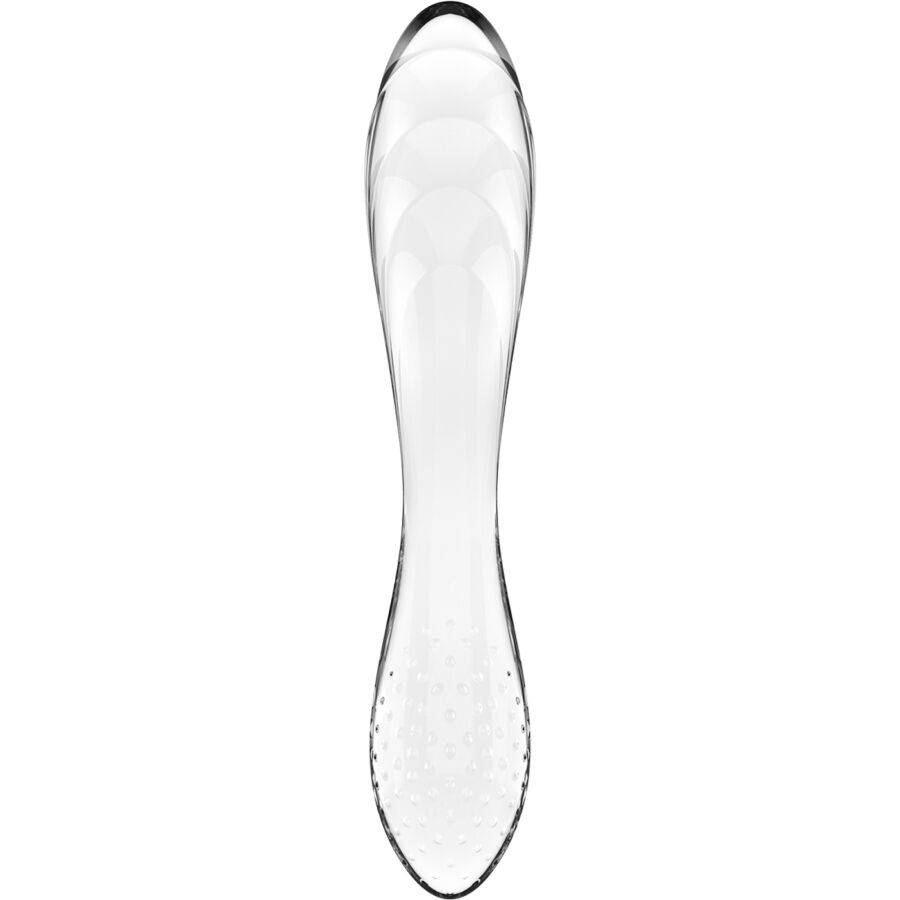 Imagen del artículo erótico SATISFYER - DAZZLING CRYSTAL TRANSPARENTE de SATISFYER CRYSTAL en la sección JUGUETES BIENESTAR |Dildos sin Vibración de Millenial Sexshop.