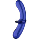 Imagen del artículo erótico SATISFYER - DOUBLE CRYSTAL DILDO AZUL de SATISFYER CRYSTAL en la sección JUGUETES BIENESTAR |Dildos sin Vibración de Millenial Sexshop.