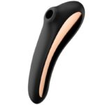 Imagen del artículo erótico SATISFYER - DUAL KISS ESTIMULADOR CLITORIS NEGRO de SATISFYER AIR PULSE en la sección JUGUETES BIENESTAR |Juguetes para Mujeres|Estimuladores|Succionadores sin vibración de Millenial Sexshop.