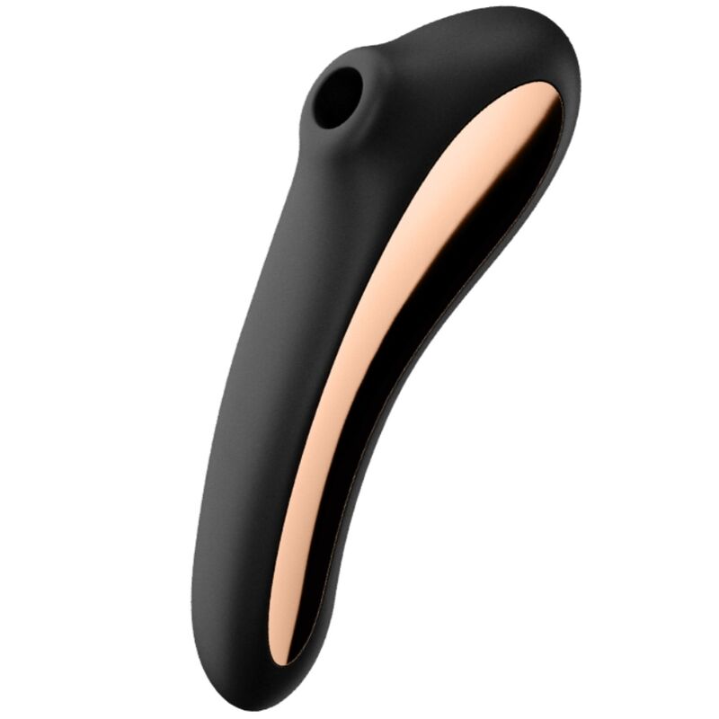 Imagen del artículo erótico SATISFYER - DUAL KISS ESTIMULADOR CLITORIS NEGRO de SATISFYER AIR PULSE en la sección JUGUETES BIENESTAR |Juguetes para Mujeres|Estimuladores|Succionadores sin vibración de Millenial Sexshop.