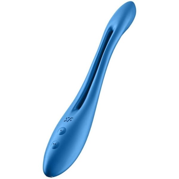 Imagen del artículo erótico SATISFYER - ELASTIC GAME MULTI VIBRADOR AZUL de SATISFYER VIBRATOR en la sección JUGUETES BIENESTAR |Juguetes para Mujeres|Estimuladores|Para Clítoris de Millenial Sexshop.