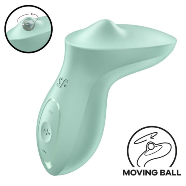 Imagen del artículo erótico SATISFYER - EXCITERRR VIBRADOR LAY-ON CLÍTORIS MENTA de SATISFYER VIBRATOR en la sección JUGUETES BIENESTAR |Vibradores|Vibradores Lay-on Clítoris de Millenial Sexshop.