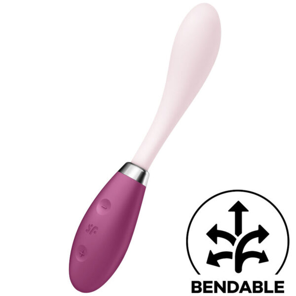 Imagen del artículo erótico SATISFYER - G-SPOT FLEX 3 MULTI VIBRADOR ROJO de SATISFYER VIBRATOR en la sección JUGUETES BIENESTAR |Vibradores|100% Sumergible de Millenial Sexshop.