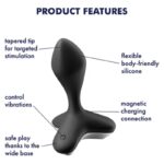 SATISFYER - GAME CHANGER PLUG VIBRADOR NEGRO - Imagen 4