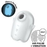 SATISFYER - GLOWING GHOST AIR PULSE & VIBRADOR BLANCO - Imagen 4