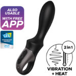 Imagen del artículo erótico SATISFYER - HEAT CLIMAX+ VIBRADOR ANAL APP NEGRO de SATISFYER CONNECT en la sección JUGUETES BIENESTAR |Vibradores|Vibradores con APP de Millenial Sexshop.