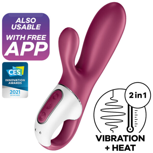 Imagen del artículo erótico SATISFYER - HOT BUNNY VIBRADOR PUNTO G de SATISFYER CONNECT en la sección JUGUETES BIENESTAR |Vibradores|Vibradores HI-TECH de Millenial Sexshop.