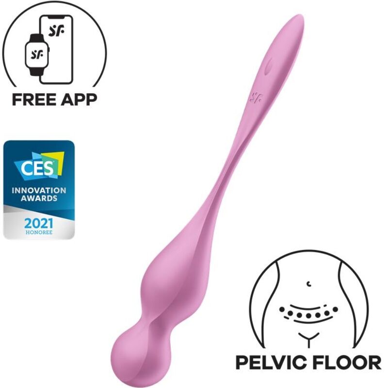 Imagen del artículo erótico SATISFYER - LOVE BIRDS BOLAS KEGEL VIBRADORAS ROSA de SATISFYER BALLS en la sección JUGUETES BIENESTAR |Juguetes para Mujeres|Estimuladores|Balas vibradoras de Millenial Sexshop.