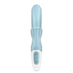 SATISFYER - LOVE ME VIBRADOR RABBIT AZUL - Imagen 4