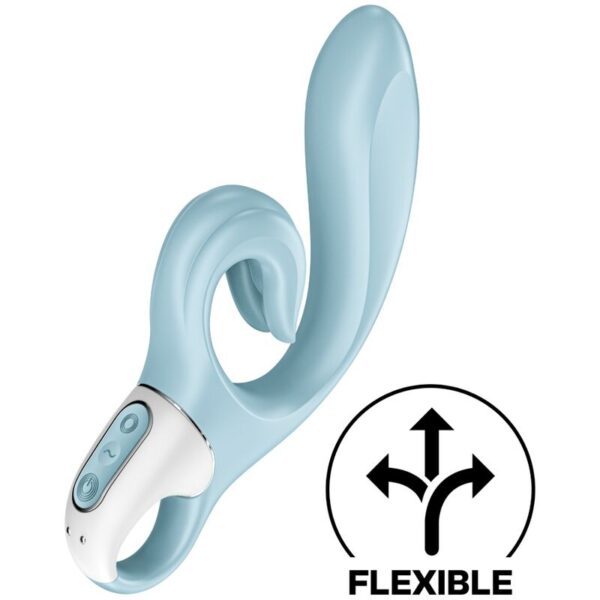 Imagen del artículo erótico SATISFYER - LOVE ME VIBRADOR RABBIT AZUL de SATISFYER VIBRATOR en la sección JUGUETES BIENESTAR |Vibradores|Vibradores Rabbit de Millenial Sexshop.