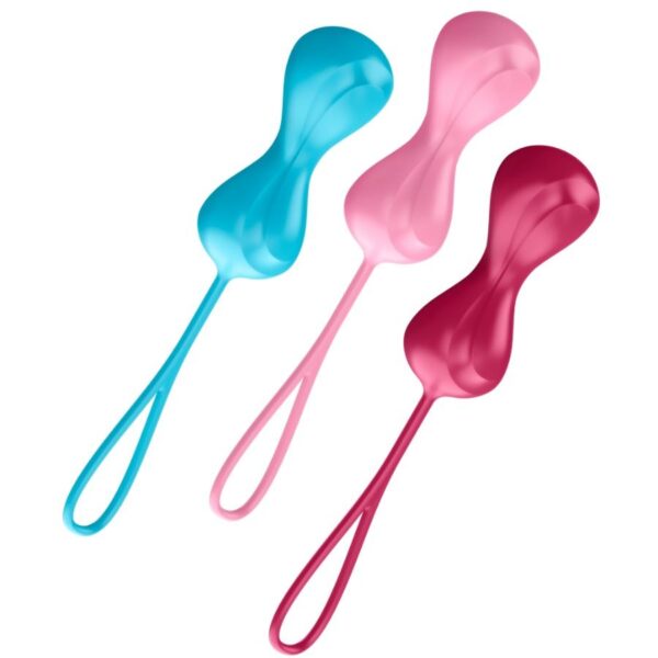 Imagen del artículo erótico SATISFYER - LOVEBALLS TRAINING SET 1 de SATISFYER BALLS en la sección JUGUETES BIENESTAR |Juguetes para Mujeres|Bolas Chinas|Bolas Silicona de Millenial Sexshop.