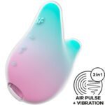 Imagen del artículo erótico SATISFYER - MERMAID VIBES ESTIMULADOR & VIBRADOR MENTA Y ROSA de SATISFYER AIR PULSE en la sección JUGUETES BIENESTAR |Juguetes para Mujeres|Estimuladores|Succionadores con vibración de Millenial Sexshop.