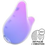 Imagen del artículo erótico SATISFYER - MERMAID VIBES ESTIMULADOR & VIBRADOR VIOLETA Y ROSA de SATISFYER AIR PULSE en la sección JUGUETES BIENESTAR |Juguetes para Mujeres|Estimuladores|Succionadores con vibración de Millenial Sexshop.