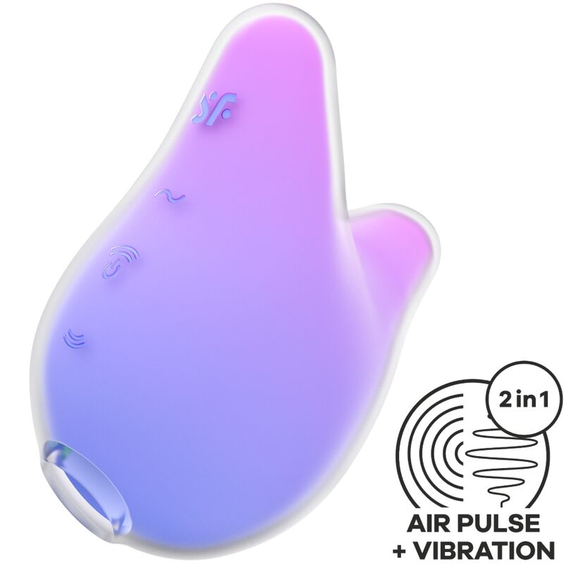 Imagen del artículo erótico SATISFYER - MERMAID VIBES ESTIMULADOR & VIBRADOR VIOLETA Y ROSA de SATISFYER AIR PULSE en la sección JUGUETES BIENESTAR |Juguetes para Mujeres|Estimuladores|Succionadores con vibración de Millenial Sexshop.
