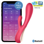 Imagen del artículo erótico SATISFYER - MONO FLEX ROJO CON APP de SATISFYER CONNECT en la sección JUGUETES BIENESTAR |Vibradores|Vibradores con APP de Millenial Sexshop.