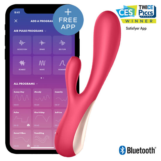SATISFYER - MONO FLEX ROJO CON APP-MillenialSexshop-SATISFYER CONNECT Imagen del artículo erótico SATISFYER - MONO FLEX ROJO CON APP de SATISFYER CONNECT en la sección JUGUETES BIENESTAR |Vibradores|Vibradores con APP de Millenial Sexshop.