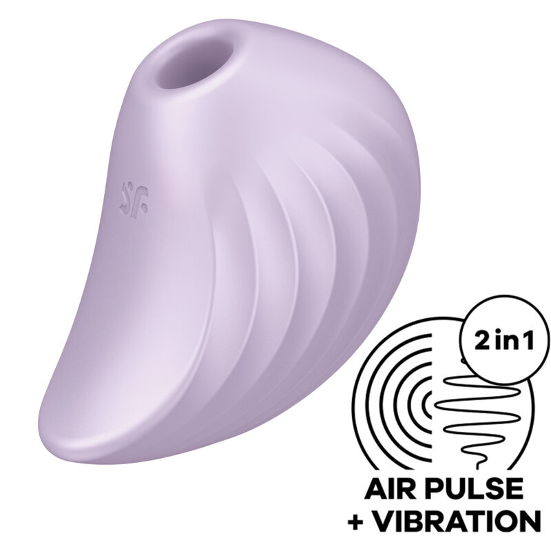 Imagen del artículo erótico SATISFYER - PEARL DIVER ESTIMULADOR Y VIBRADOR VIOLETA de SATISFYER AIR PULSE en la sección JUGUETES BIENESTAR |Juguetes para Mujeres|Estimuladores|Succionadores sin vibración de Millenial Sexshop.