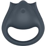 SATISFYER - PERFECT PAIR 2 MULTIVIBRADOR 2 EN 1 ANILLO PARA PENE & ESTIMULADOR DE DEDO GRIS - Imagen 4