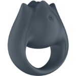 SATISFYER - PERFECT PAIR 2 MULTIVIBRADOR 2 EN 1 ANILLO PARA PENE & ESTIMULADOR DE DEDO GRIS - Imagen 5