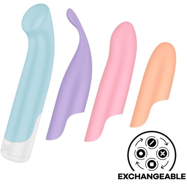 Imagen del artículo erótico SATISFYER - PLAYFUL FOUR SET VIBRADORES 4 EN 1 + POWER BULLET de SATISFYER VIBRATOR en la sección JUGUETES BIENESTAR |Vibradores|Vibradores Punto G de Millenial Sexshop.